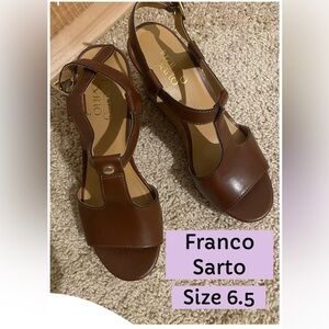 Franco Sarto Platform Size  6.5  Platfprm Height 3”., Worn Oncr.